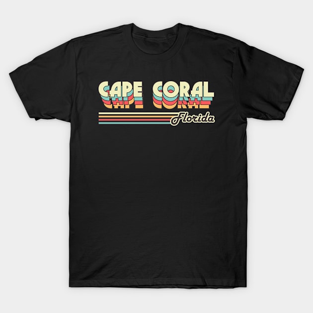 Cape Coral town retro T-Shirt by SerenityByAlex